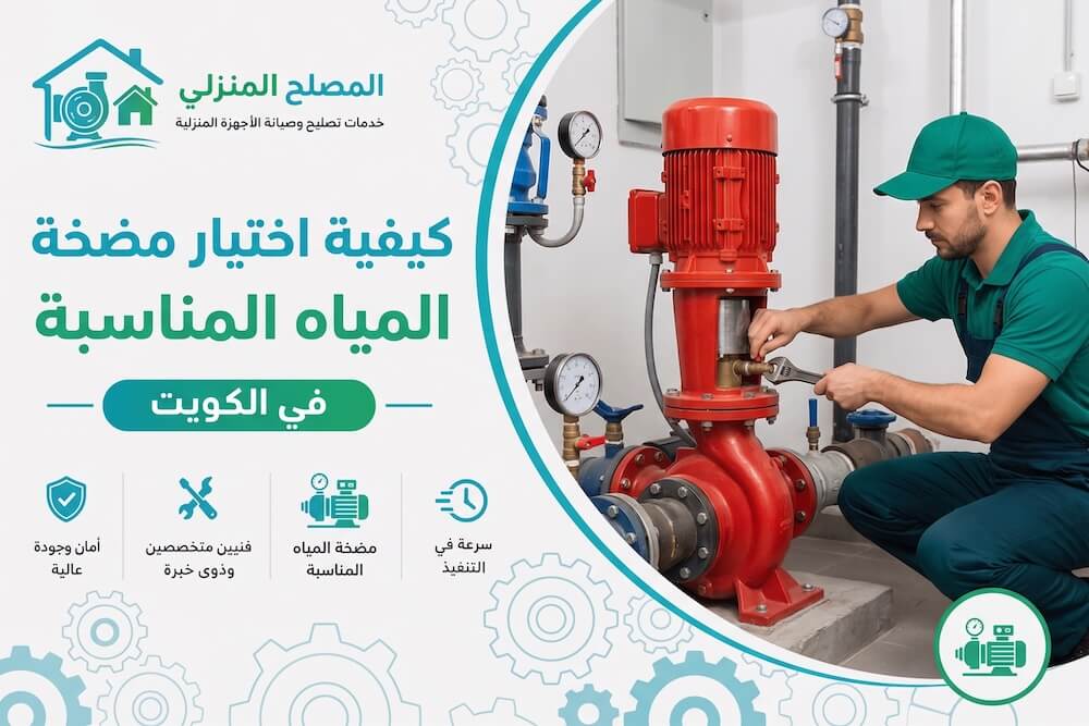 كيفية اختيار مضخة المياه المناسبة لمنزلك في الكويت